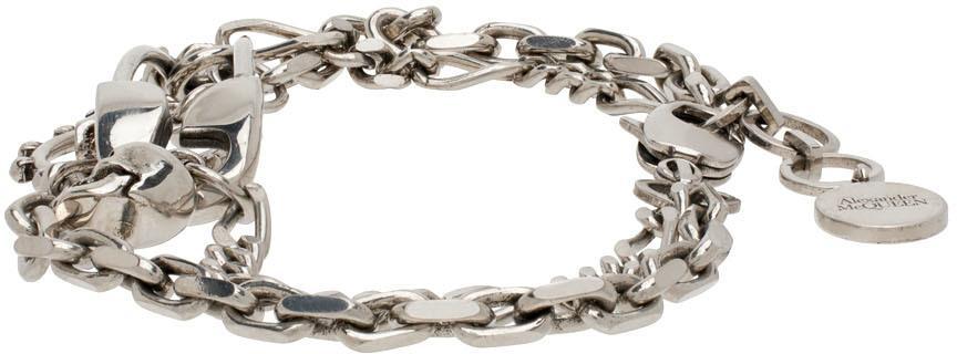 商品Alexander McQueen|Silver Safety Pin Bracelet,价格¥1582,第5张图片详细描述