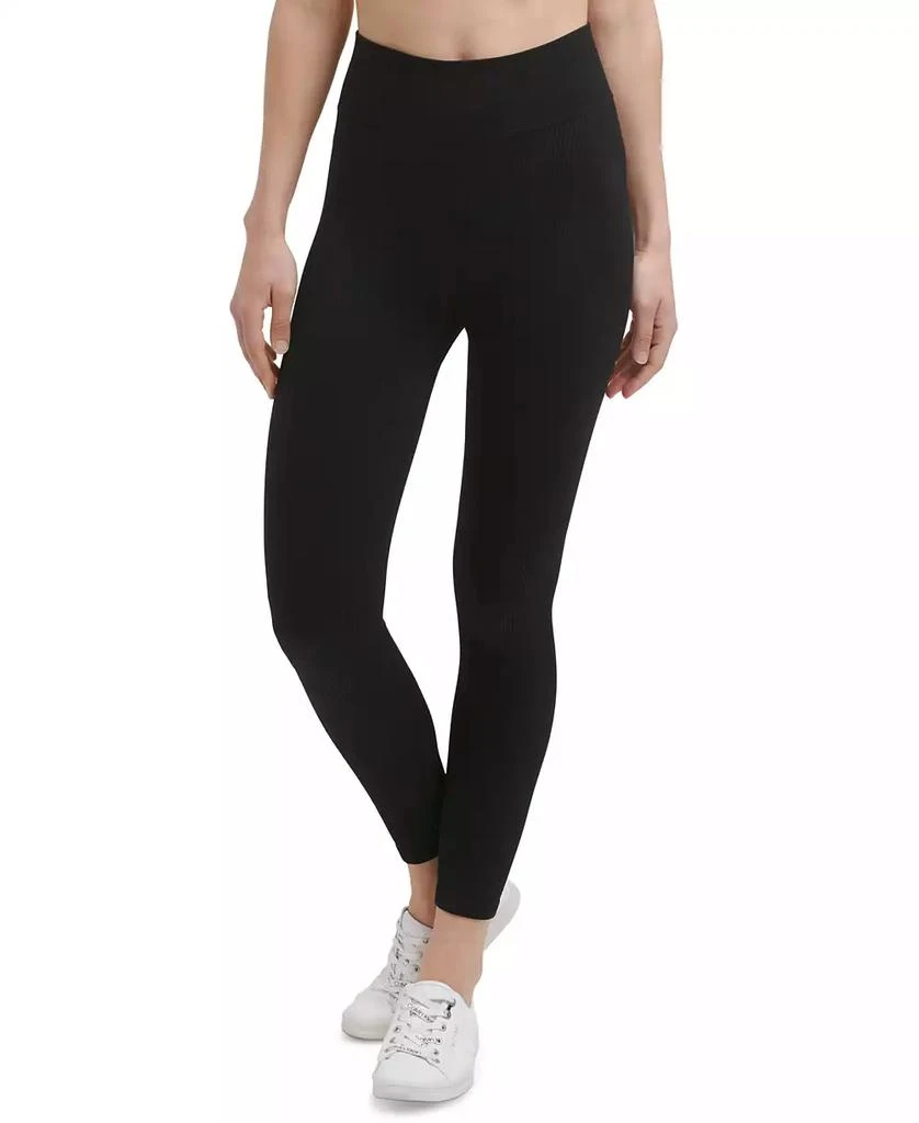 商品Calvin Klein|Womens Ribbed High Rise 7/8 Leggings,价格¥181,第2张图片详细描述