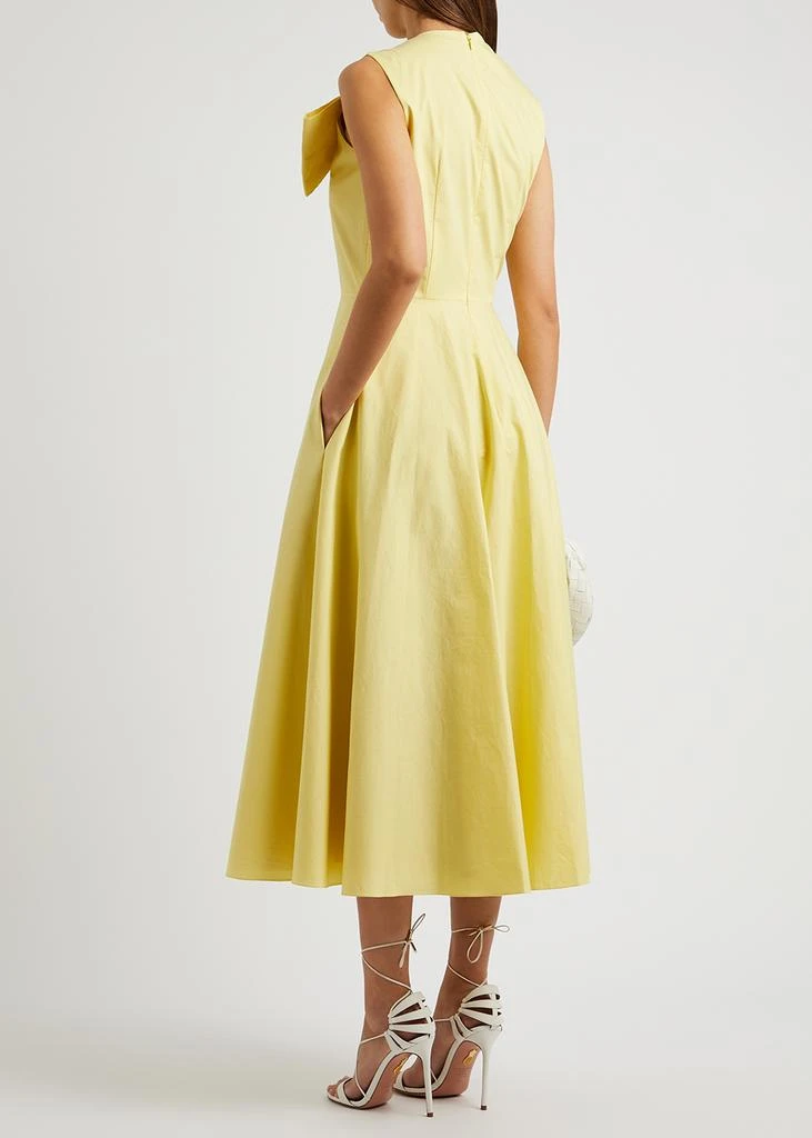商品ROKSANDA|Brigette yellow cotton-poplin midi dress,价格¥2514,第3张图片详细描述