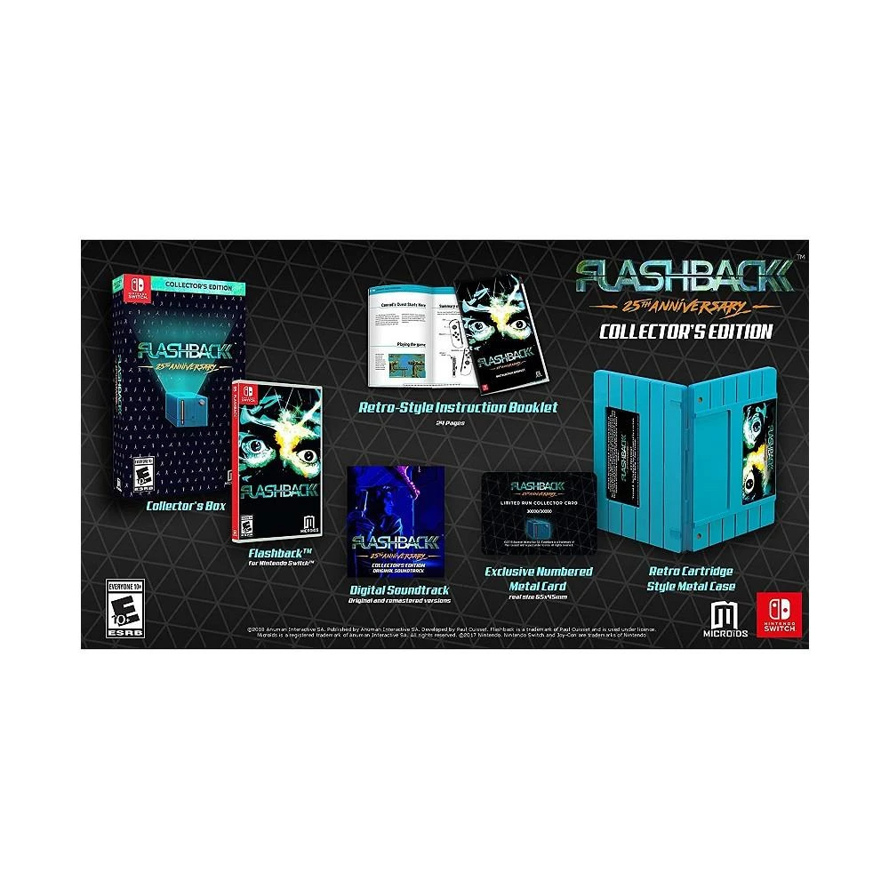 商品Maximum Games|Flashback 25th Anniversary Collector's Edition - Nintendo Switch,价格¥298,第2张图片详细描述