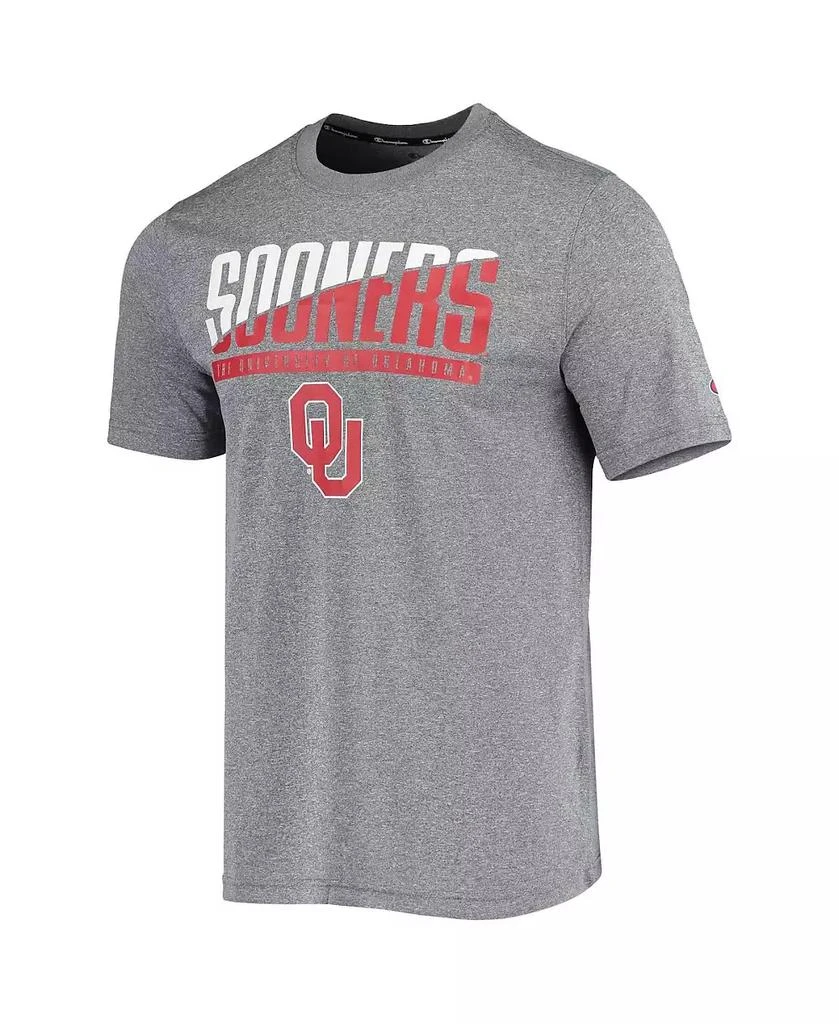 商品CHAMPION|Men's Gray Oklahoma Sooners Wordmark Slash T-shirt,价格¥225,第3张图片详细描述