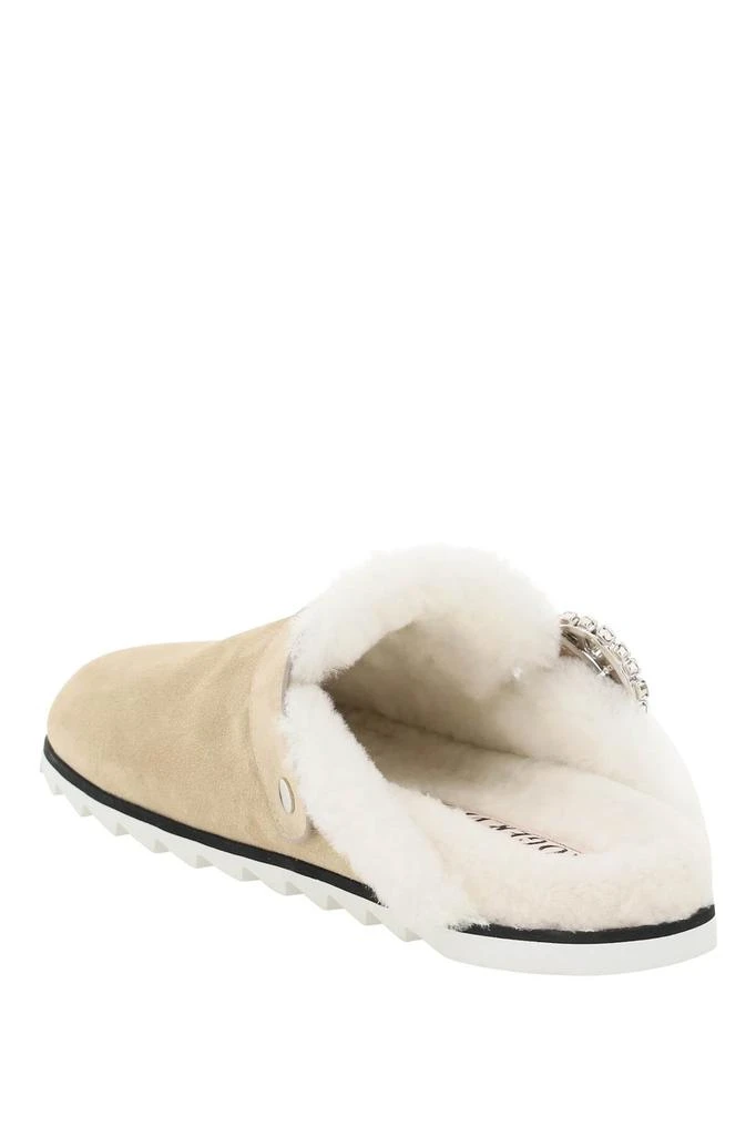 商品Roger Vivier|Roger vivier slidy viv closed toe mules with shearling,价格¥5463,第3张图片详细描述