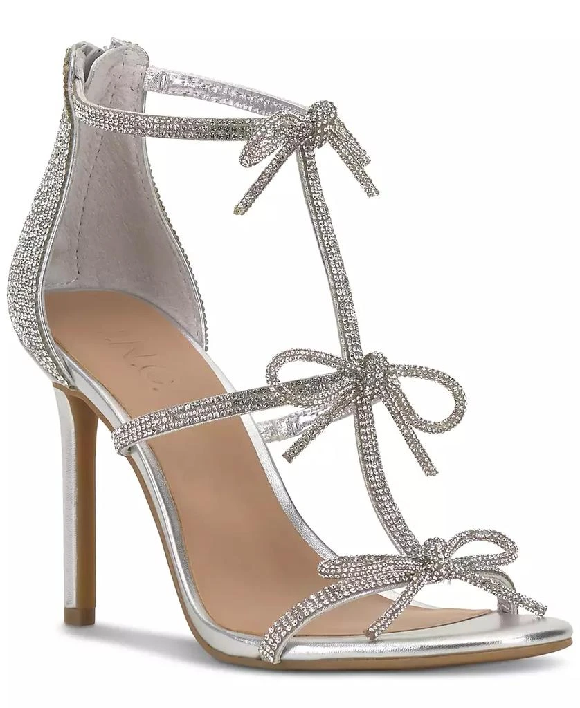 商品INC International|Women's Nolino Beaded Bow T-Strap Dress Sandals, Created for Macy's,价格¥136,第1张图片