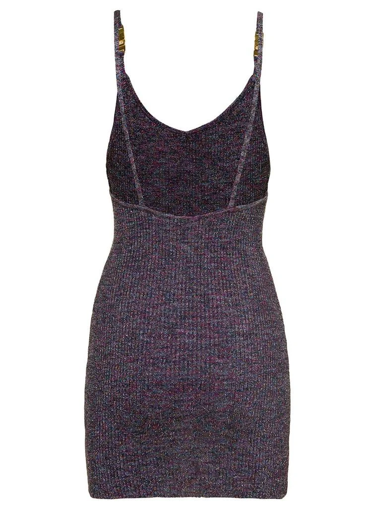 商品GCDS|GCDS Logo-Strap Knitted Sleeveless Mini Dress,价格¥2437,第2张图片详细描述