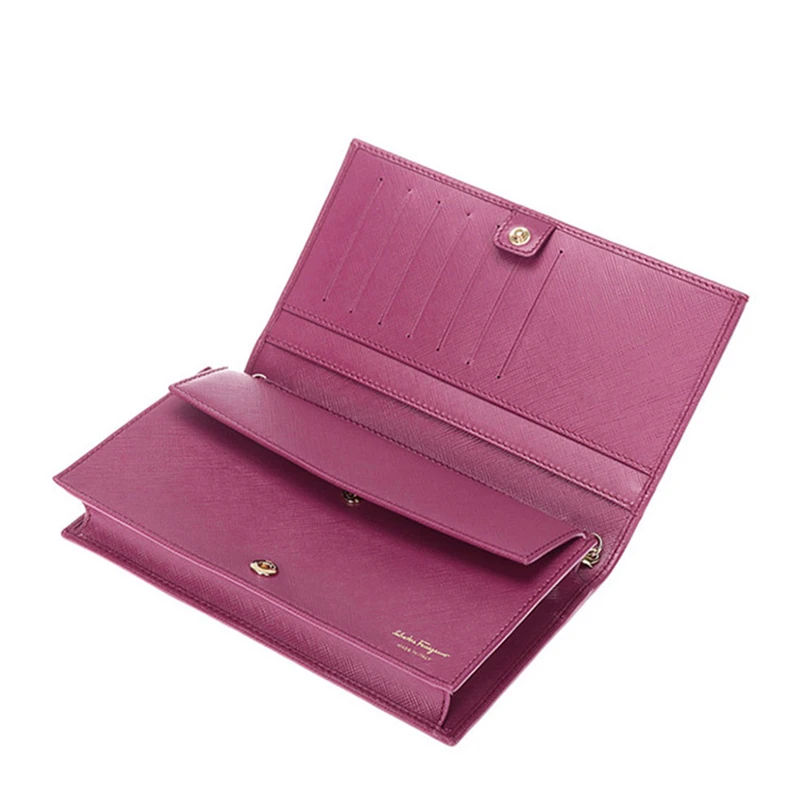 Salvatore Ferragamo 菲拉格慕 女士梅红色牛皮蝴蝶结单肩斜挎包 22-B850-0656958 商品