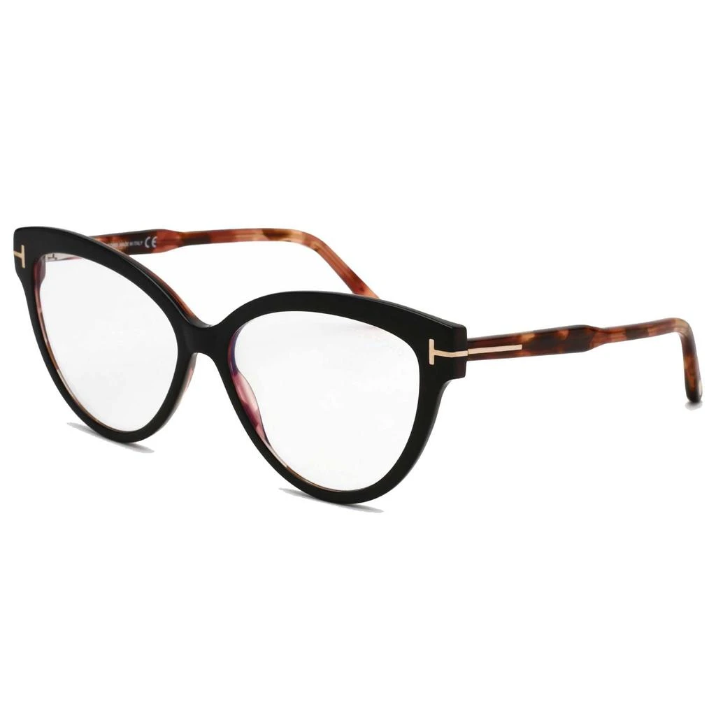 商品Tom Ford|Tom Ford Women's Eyeglasses - Black/Other Full-Rim Cat-Eye Frame | FT5763-B 005,价格¥826,第1张图片