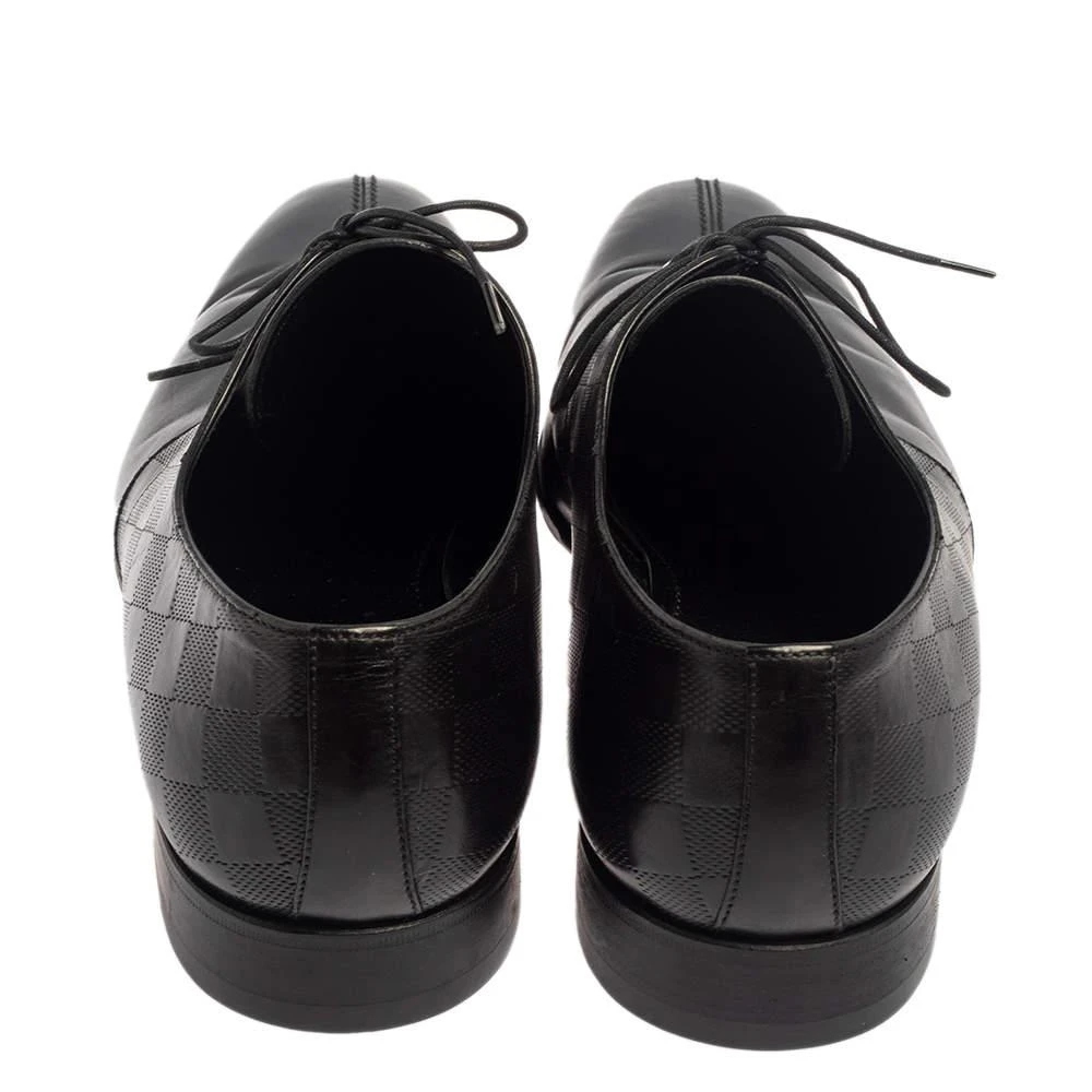 商品[二手商品] Louis Vuitton| Louis Vuitton Black Damier Leather Lace Up Oxfords Size 43,价格¥3757,第5张图片详细描述
