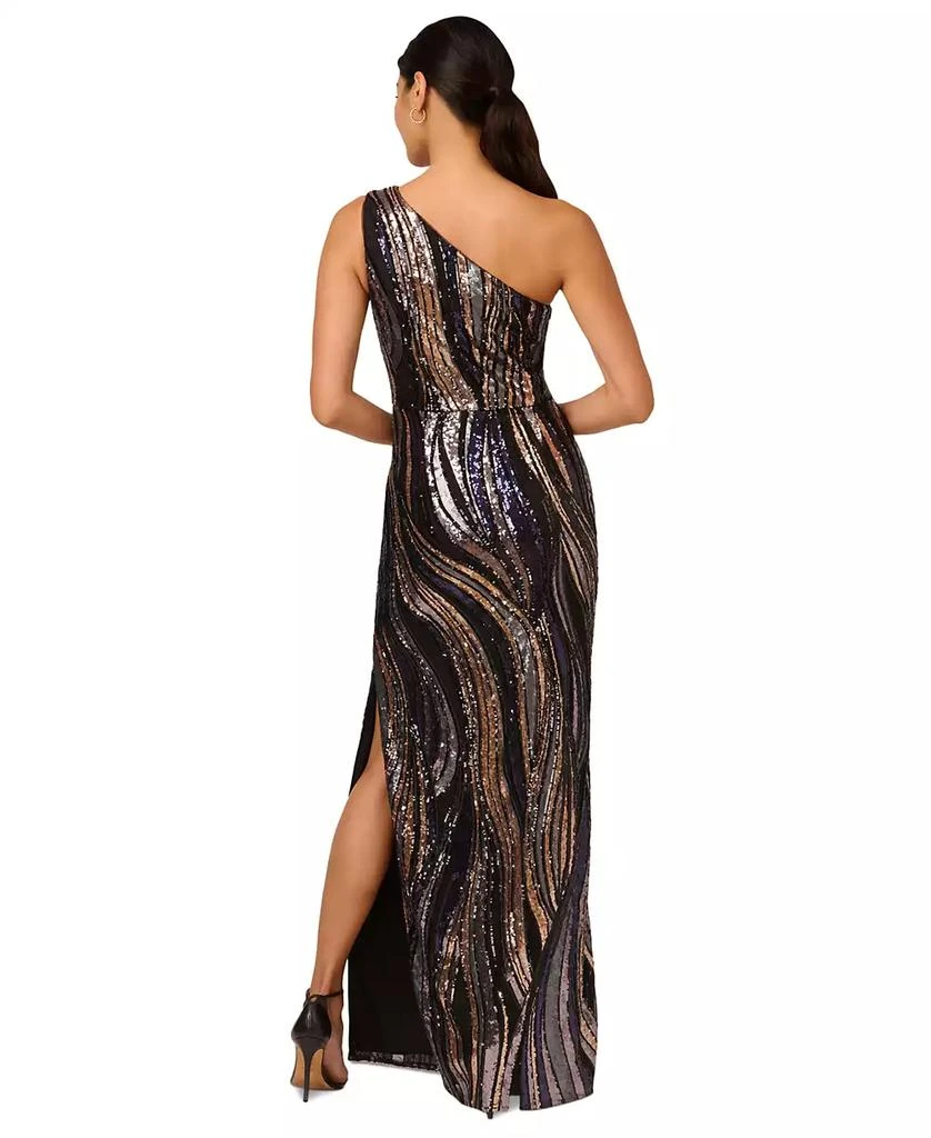 商品Adrianna Papell|Women's Sequined One-Shoulder Gown,价格¥1863,第4张图片详细描述