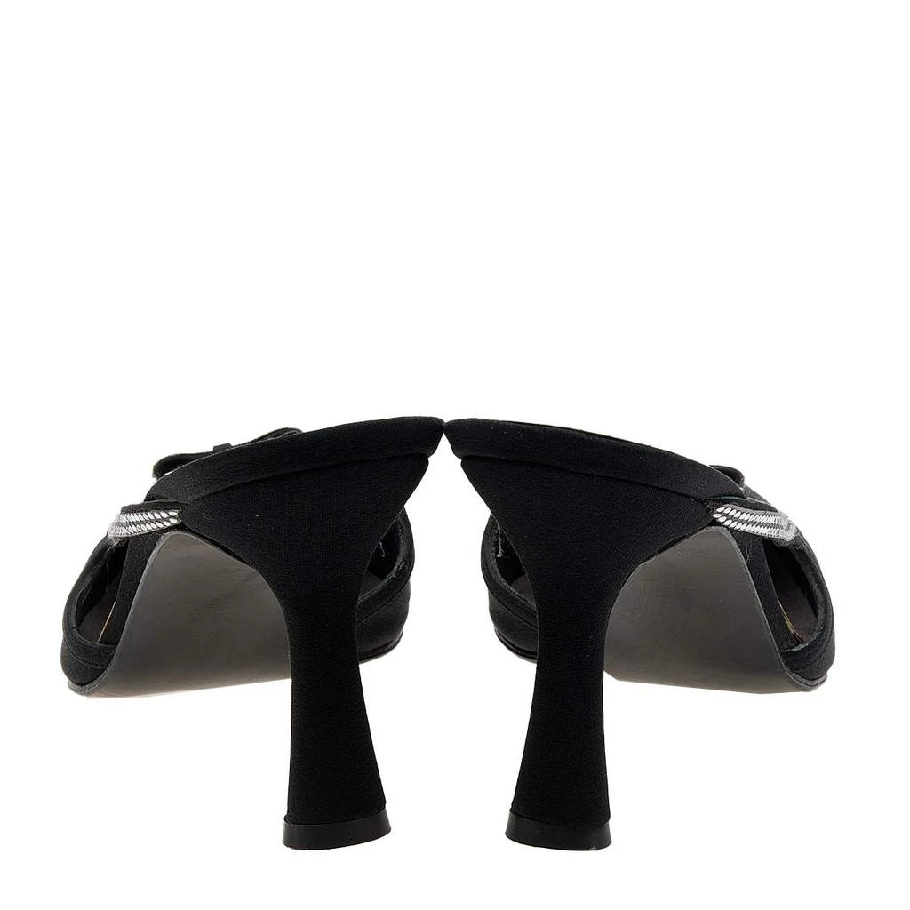 商品[二手商品] Stuart Weitzman|Stuart Weitzman Black Nylon Crystal Embellished Mules Size 40,价格¥1269,第5张图片详细描述