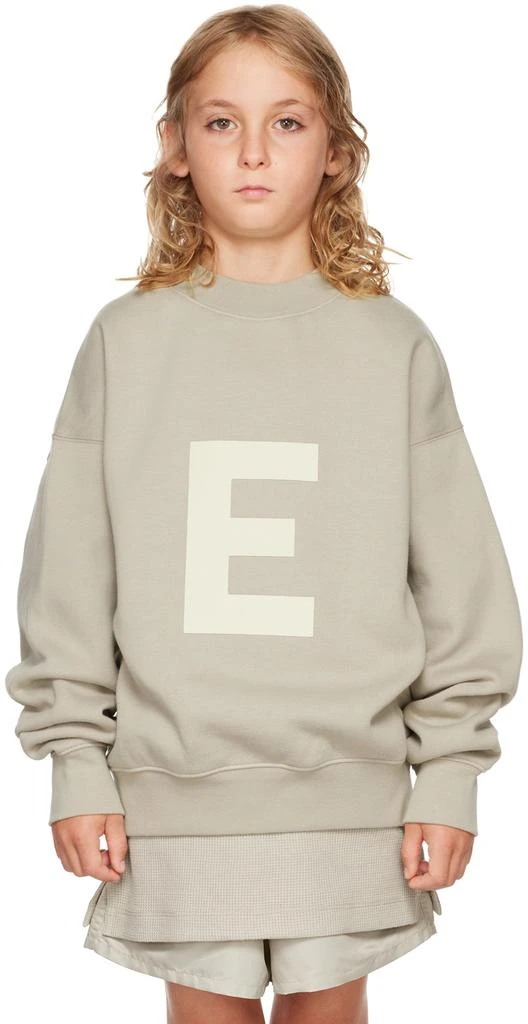 商品Essentials|Kids Gray Logo Sweatshirt,价格¥315,第1张图片