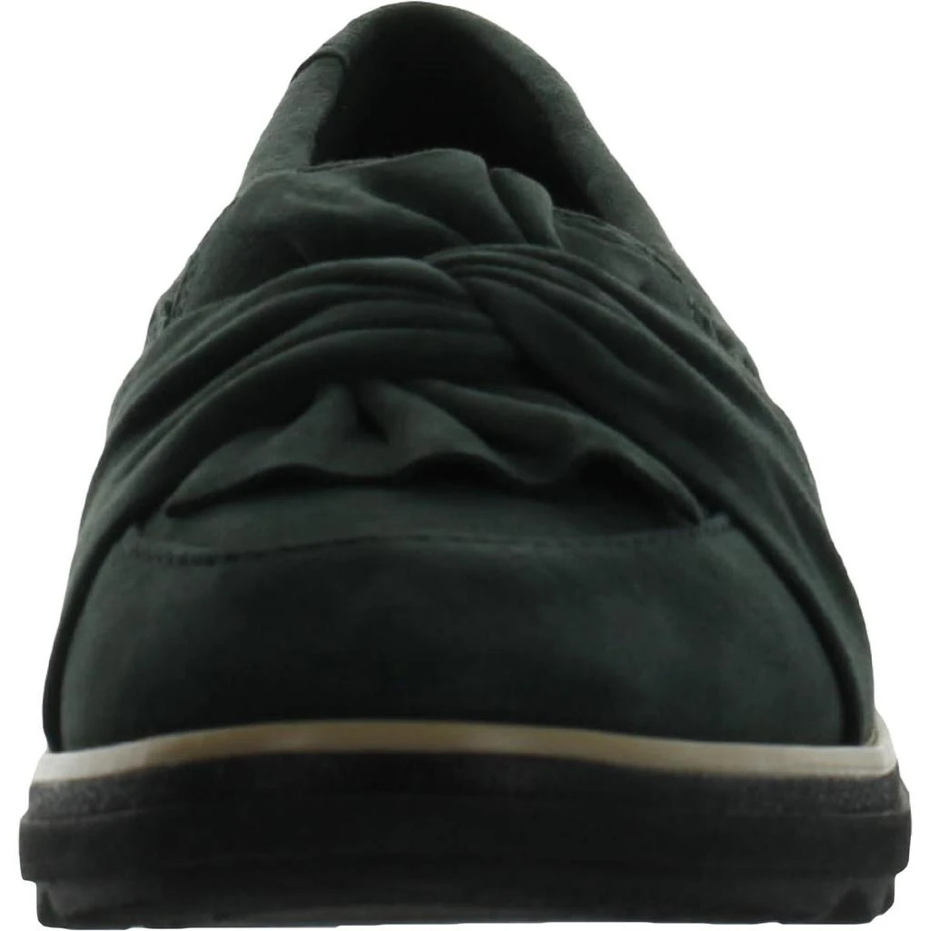 商品Clarks|Clarks Women's Sharon Dasher Leather Metallic Knot Slip On Wedge Loafer,价格¥198,第4张图片详细描述