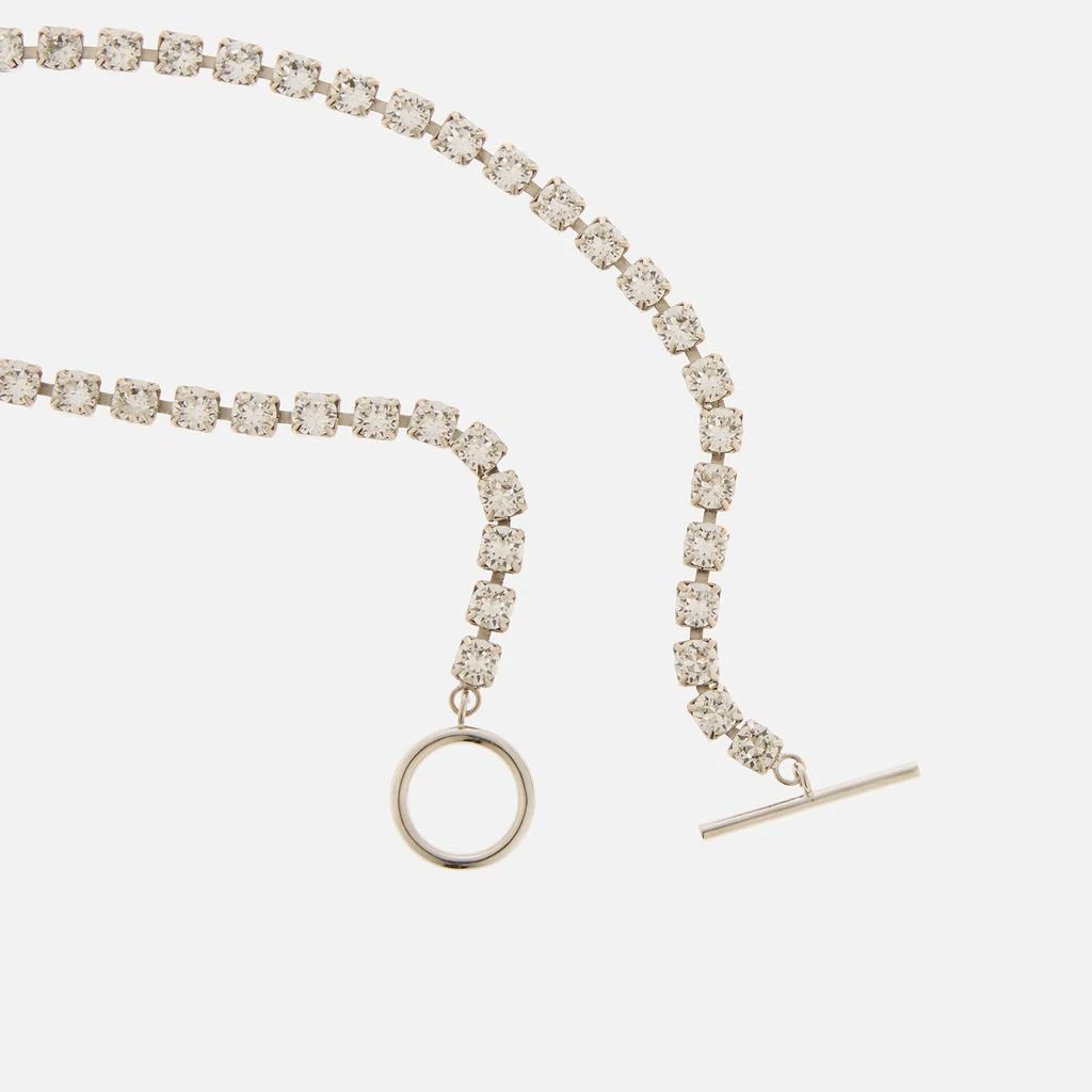 商品Isabel Marant|Isabel Marant Glass-Embellished Silver-Tone Necklace,价格¥838,第3张图片详细描述