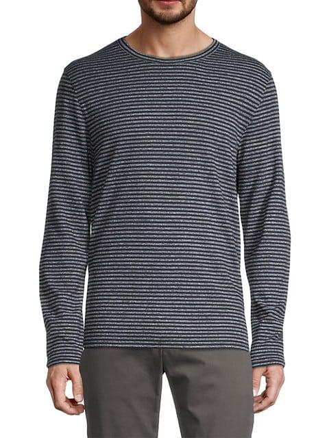 Mouline Stripe Crewneck Long-Sleeve T-Shirt商品第3张图片规格展示