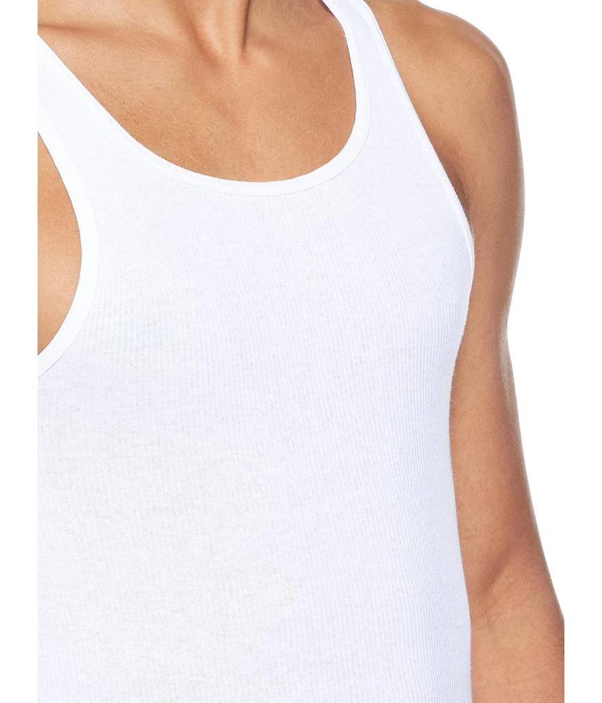 商品Hanes|Men's Tagless Cotton Tank Undershirt – Multiple Colors (White, Black/Grey),价格¥87,第5张图片详细描述