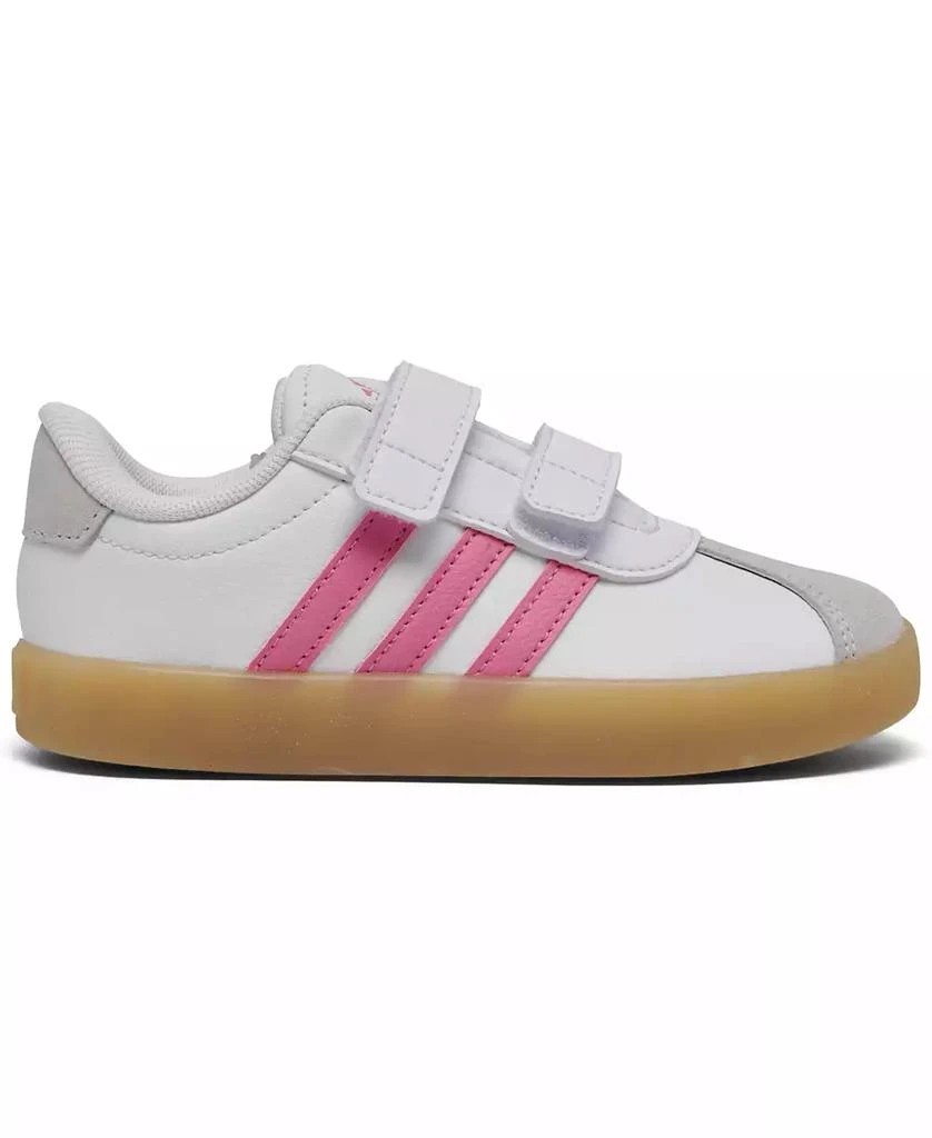 商品Adidas|Toddler Girls VL Court 3.0 Fastening Strap Casual Sneakers from Finish Line,价格¥370,第2张图片详细描述