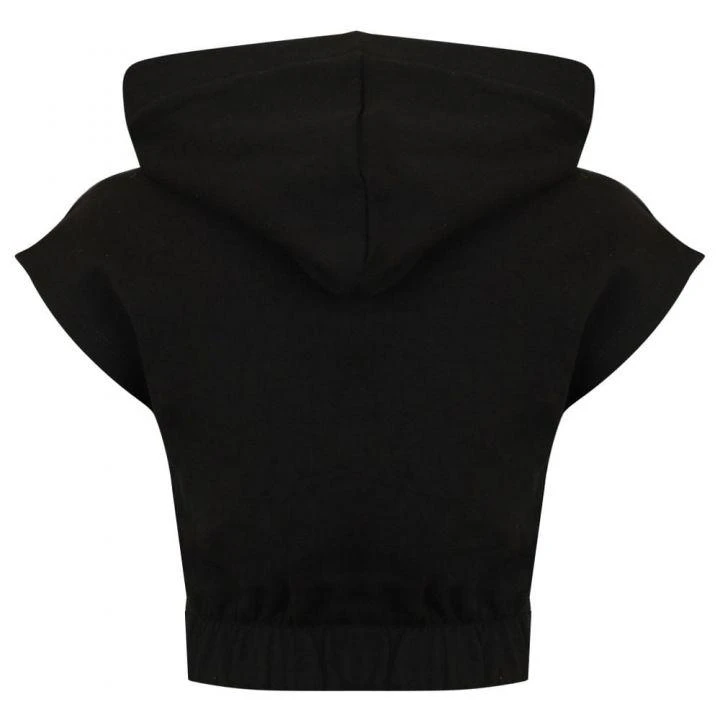 商品MSGM|Black Sleeveless Cropped Hoodie,价格¥228,第3张图片详细描述