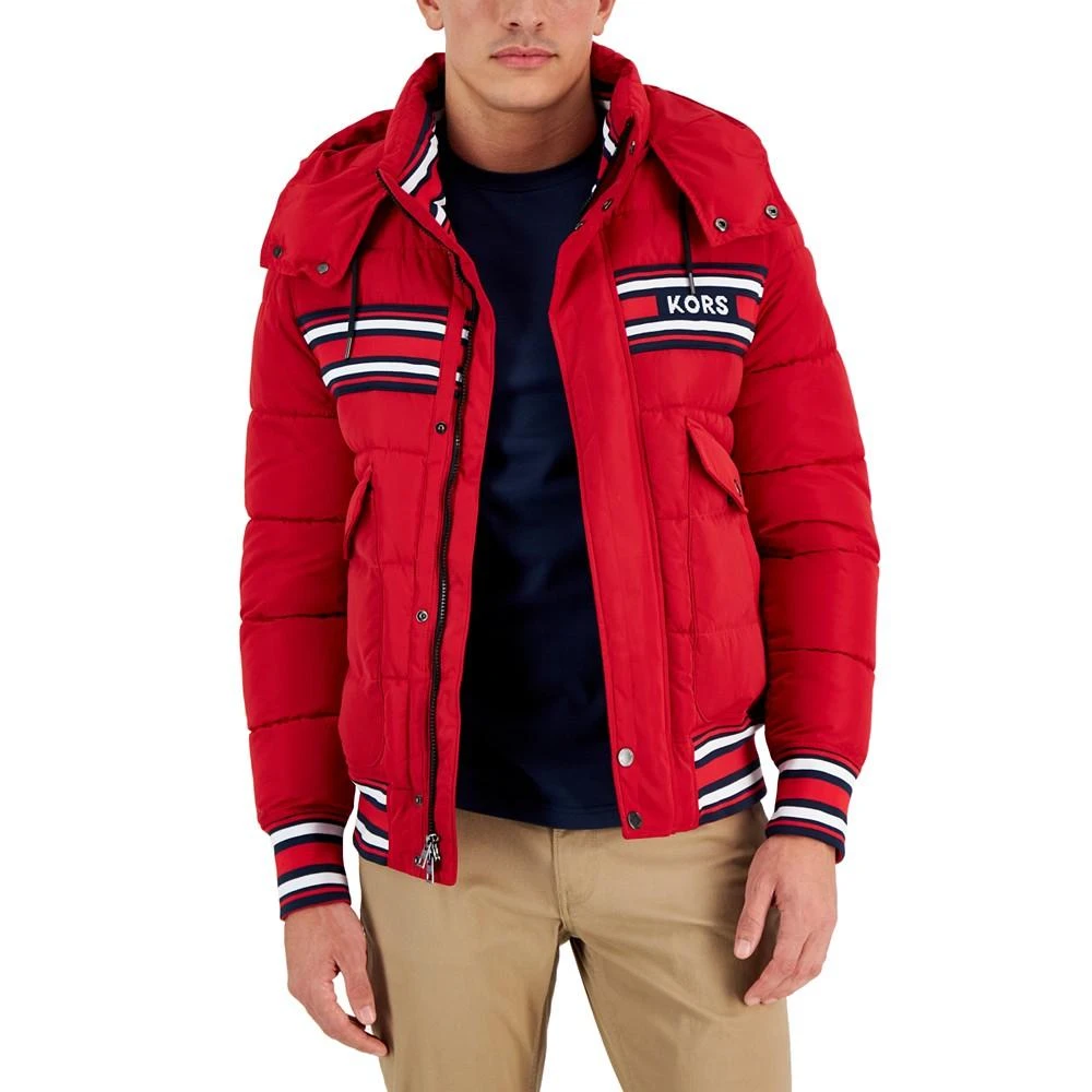 商品Michael Kors|Men's Racing Stripe Puffer Jacket,价格¥1120,第1张图片