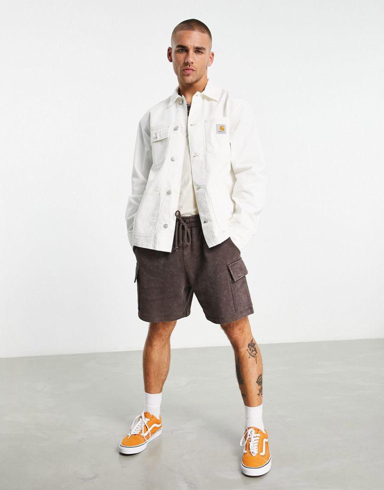 Carhartt WIP michigan summer jacket in off white商品第4张图片规格展示