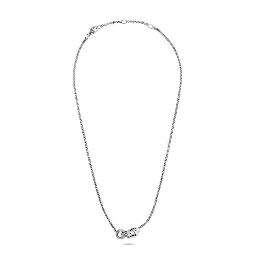 商品John Hardy|Legends Naga 0.06Ct Diamond And Blue Sapphire Sterling Silver Necklace - Nbp6017882bspdix16-18,价格¥5541,第1张图片
