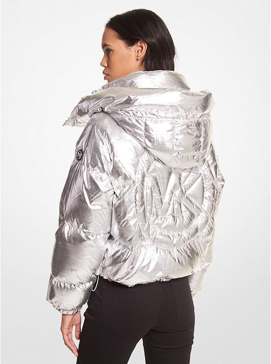 商品Michael Kors|Metallic Ciré Puffer Jacket,价格¥1494,第4张图片详细描述