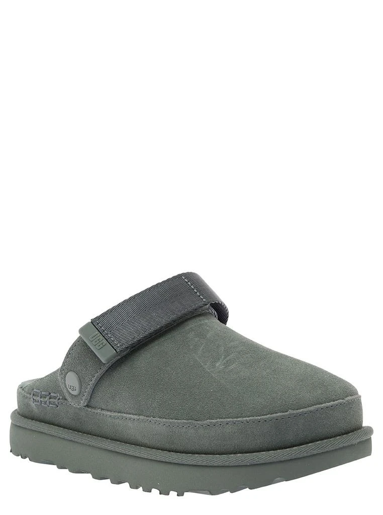 商品UGG|goldenstar Grey Clog With Embossed Logo In Suede Woman,价格¥1451,第2张图片详细描述