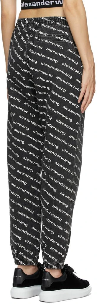 商品Alexander Wang|Grey & White Logo Print Jogger Jeans,价格¥3144,第3张图片详细描述