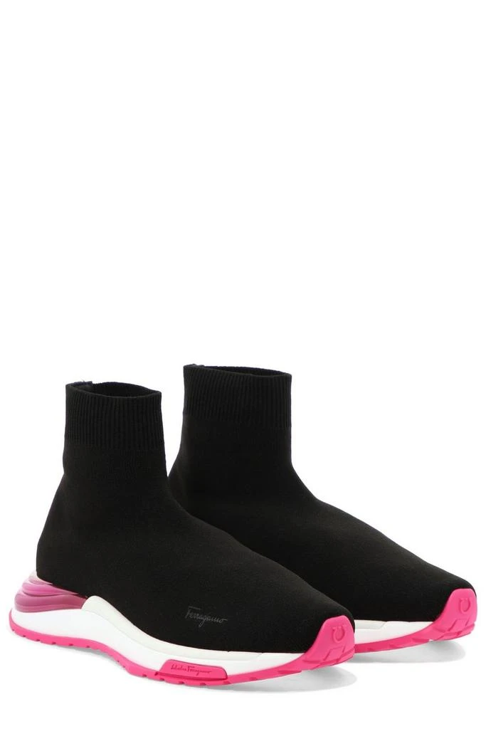 商品Salvatore Ferragamo|Salvatore Ferragamo Logo Embellished Sock Sneakers,价格¥2708,第3张图片详细描述