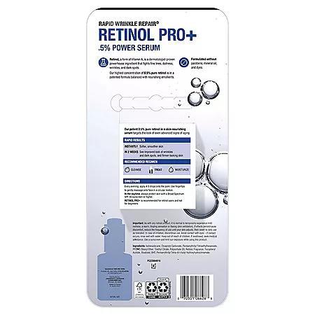 商品Neutrogena|Neutrogena Rapid Wrinkle Repair Retinol Pro+ .5% Power Serum (1 fl. oz., 2 pk.),价格¥298,第4张图片详细描述