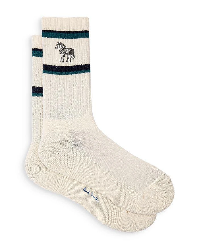商品Paul Smith|Cotton Blend Stripe Mid Calf Sport Socks, Pack of 3,价格¥373,第3张图片详细描述