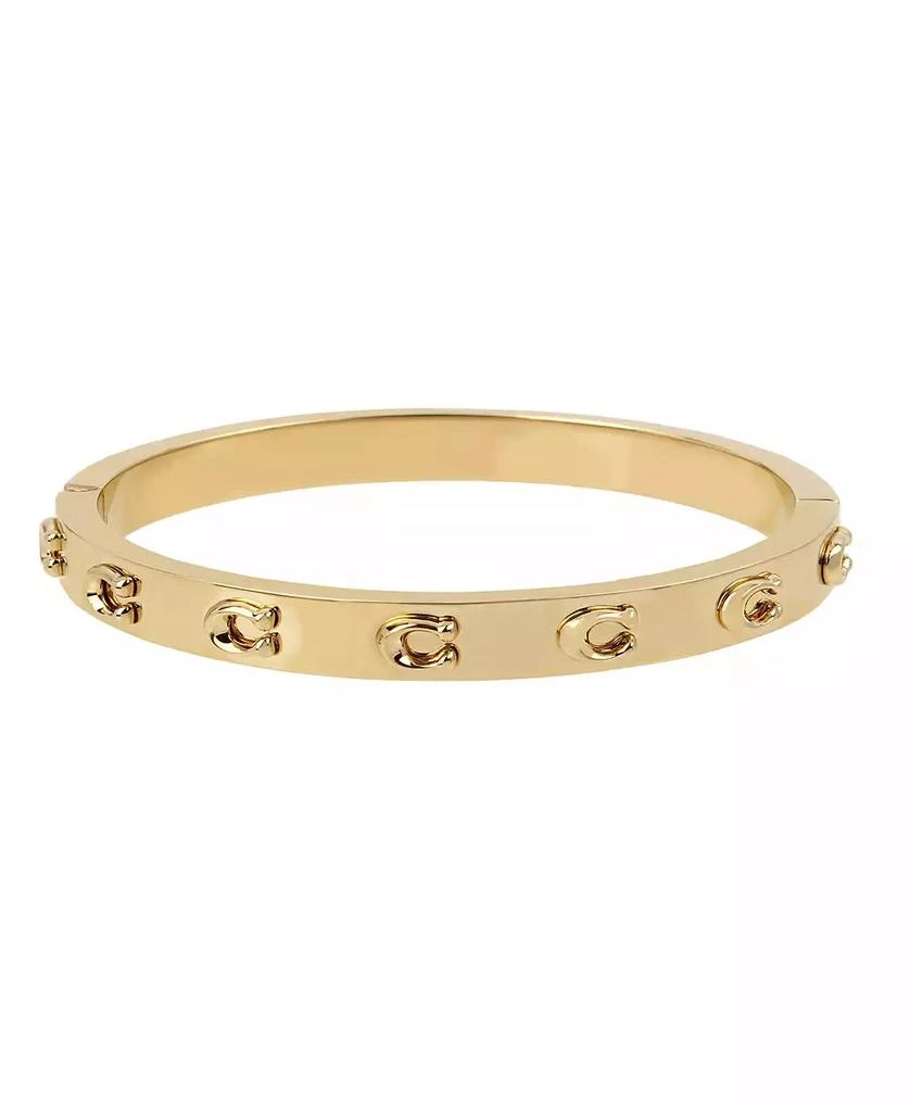 商品Coach|Signature C Hinged Bangle Bracelet,价格¥722,第1张图片