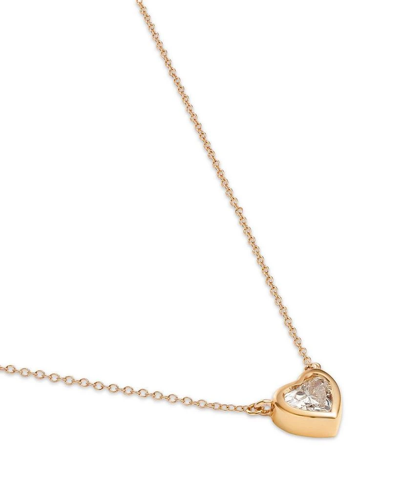 14K Yellow Gold Lab Grown Diamond Heart Pendant Necklace, 16-20" 商品