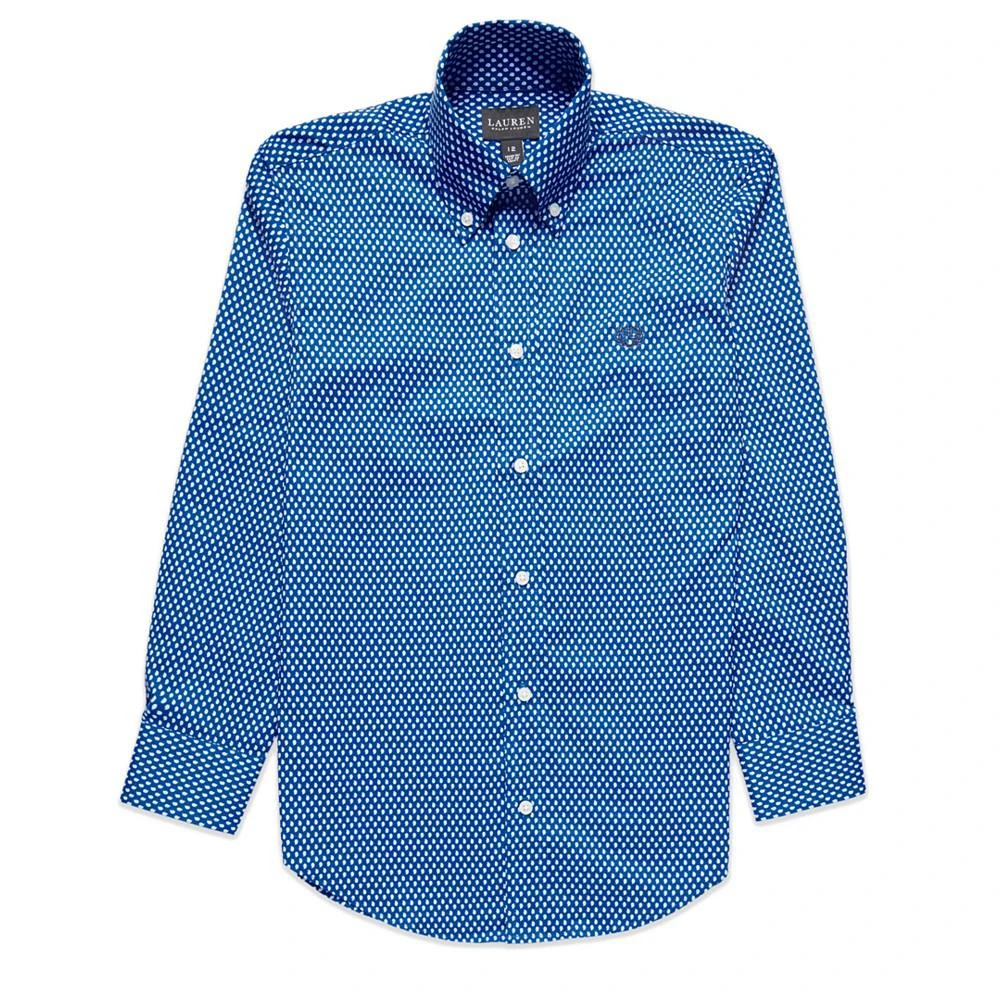 商品Ralph Lauren|Big Boys Pine Classic Long Sleeve Shirt,价格¥245,第1张图片