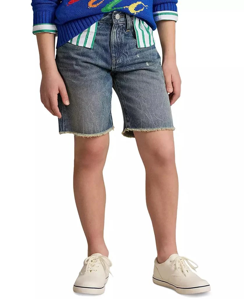 商品Ralph Lauren|Big Boys Sullivan Slim Cutoff Denim Shorts,价格¥151,第1张图片