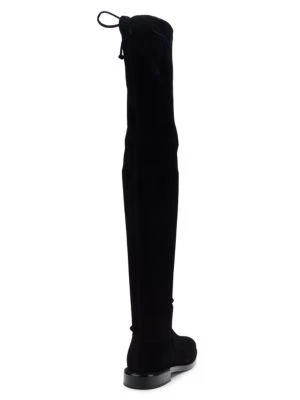 商品Stuart Weitzman|Lowland Over-The-Knee Suede Boots,价格¥1444,第3张图片详细描述