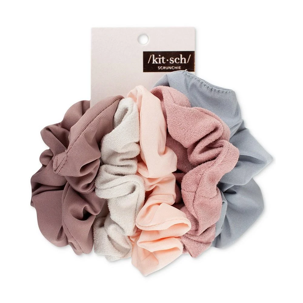 商品Kitsch|5 Pc. Faux Suede Matte Scrunchies Set,价格¥67,第3张图片详细描述
