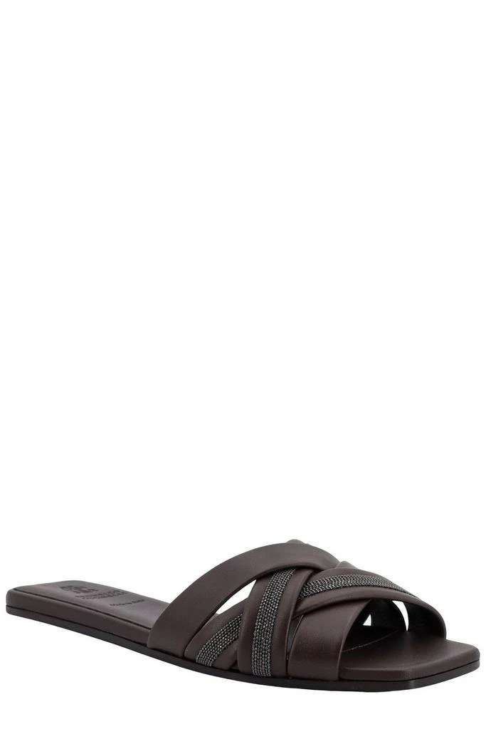 商品Brunello Cucinelli|Brunello Cucinelli Slip-On Sandals,价格¥5110,第2张图片详细描述