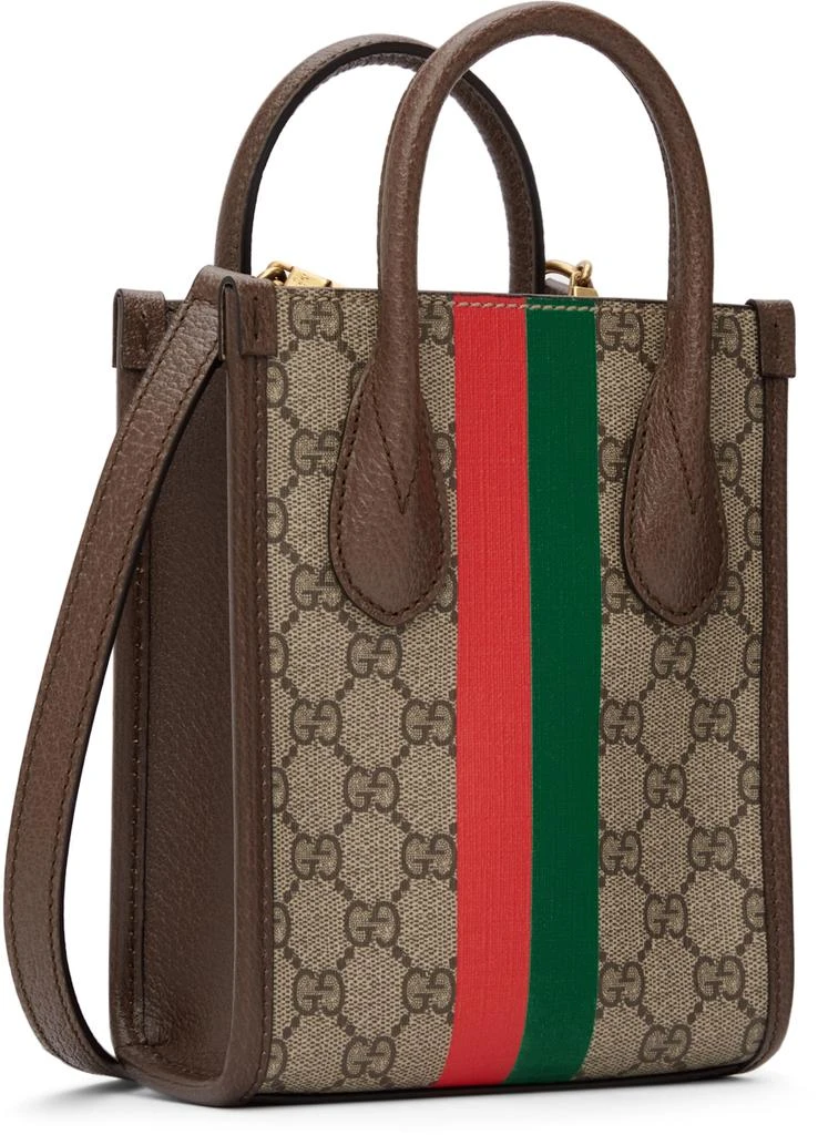 商品Gucci|驼色迷你 Tiger GG 托特包,价格¥13926,第3张图片详细描述