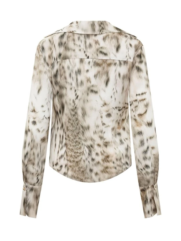 商品BLUMARINE|Blumarine Animalier Print Ruffle Detailed Blouse,价格¥2796,第2张图片详细描述