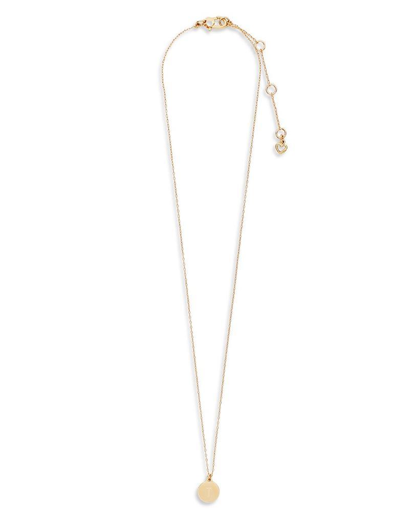 商品Kate Spade|T Mini Pendant Necklace, 17",价格¥316,第1张图片