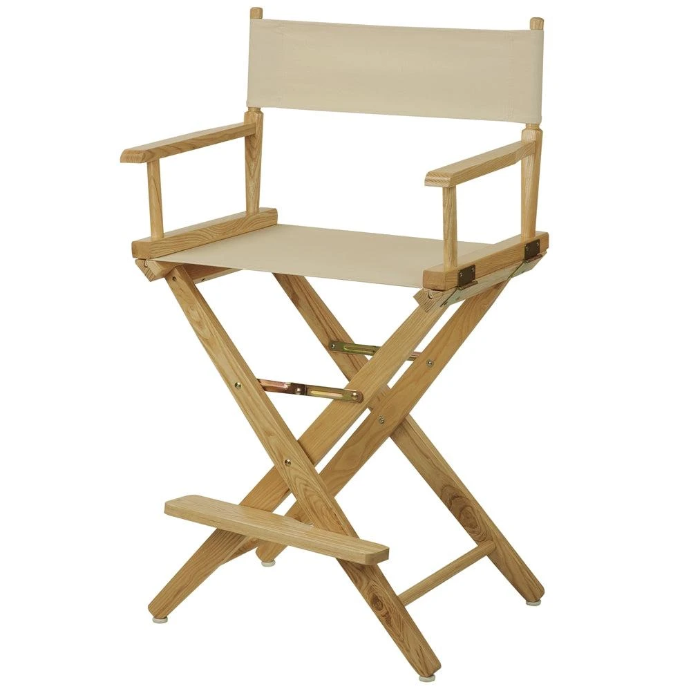 商品American Trails|Extra-Wide Premium 24"  Directors Chair Natural Frame W/Natural Color Cover,价格¥1036,第4张图片详细描述