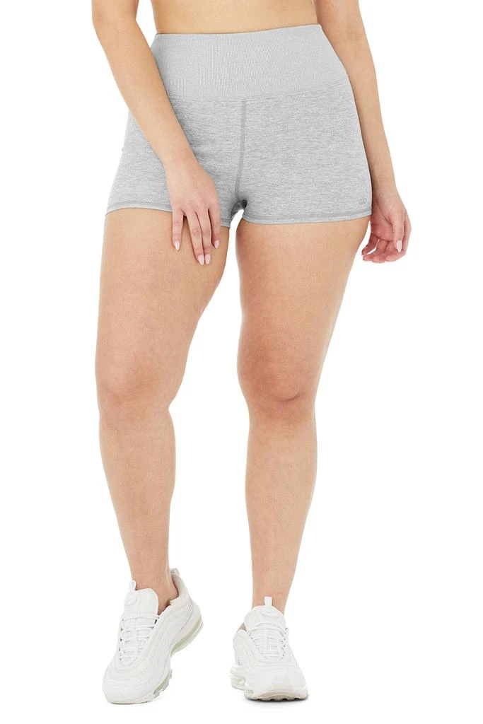商品Alo|Alosoft Aura Short - Zinc Heather,价格¥140,第4张图片详细描述