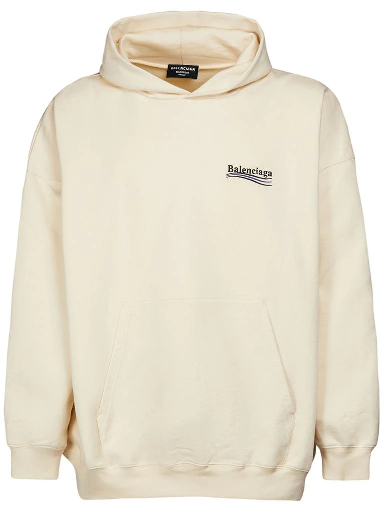 商品Balenciaga|Logo Embroidery Cotton Hoodie,价格¥8721,第1张图片