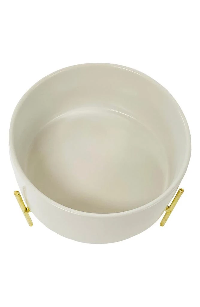 商品DOGS OF GLAMOUR|Luxury White Dog Bowl,价格¥411,第2张图片详细描述