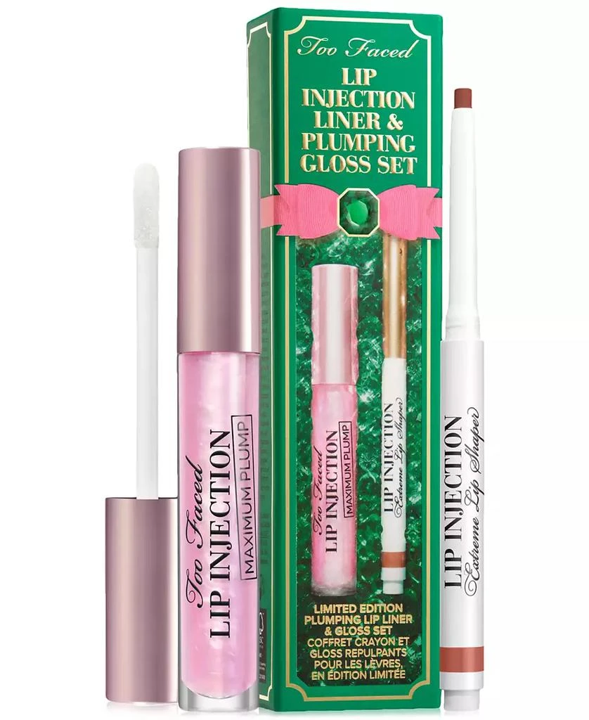 商品Too Faced|2-Pc. Lip Injection Liner & Plumping Gloss Set,价格¥121,第1张图片