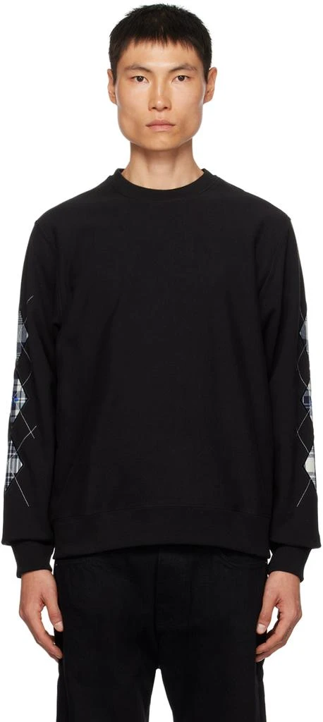 商品Noah|Black Argyle Appliqué Sweatshirt,价格¥425,第1张图片