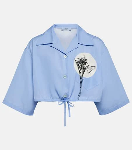商品Prada|Floral cropped shirt,价格¥10525,第1张图片