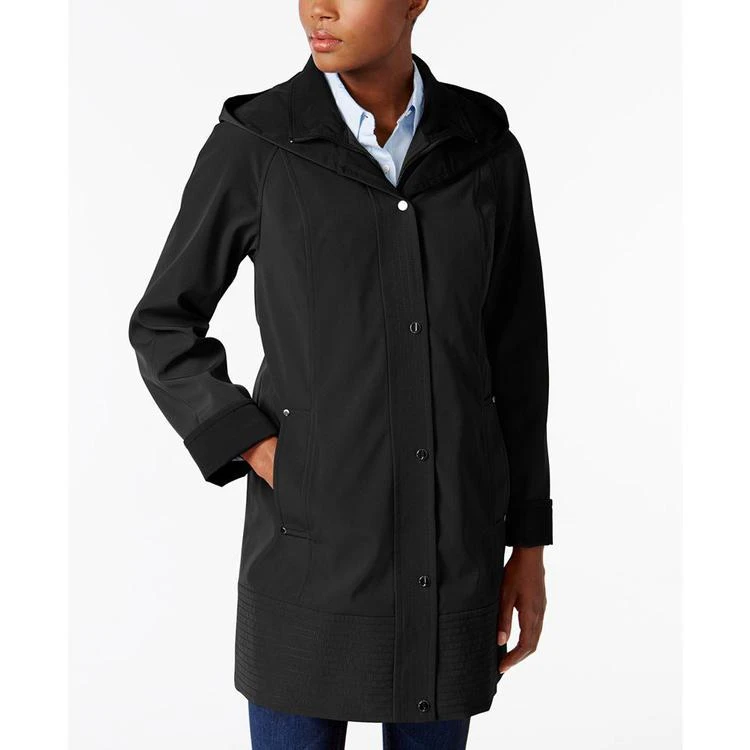 商品JONES NEW YORK|Two-Toned A-Line Hooded Raincoat,价格¥711,第2张图片详细描述