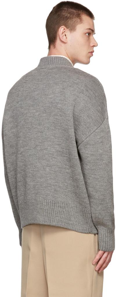 Grey Wool Oversized Sweater商品第3张图片规格展示