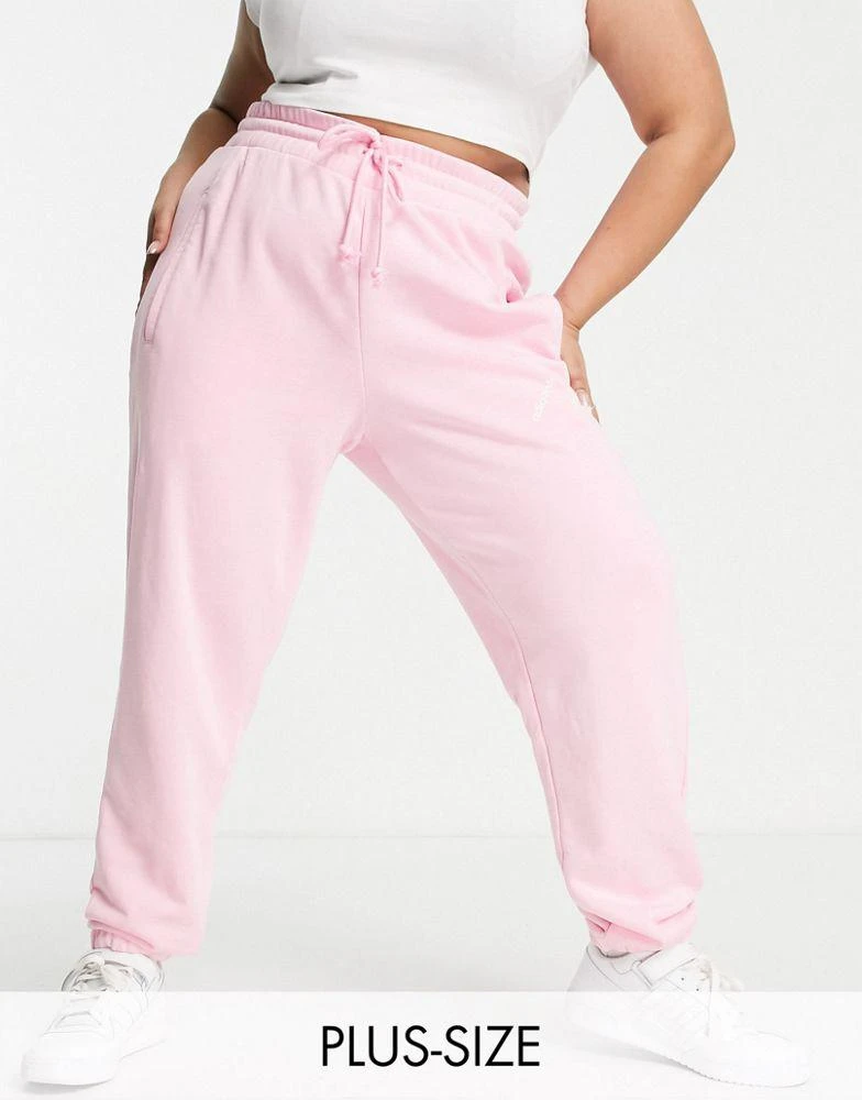 商品Adidas|adidas Originals Plus 'Logomania' triple logo joggers in pink,价格¥234,第1张图片