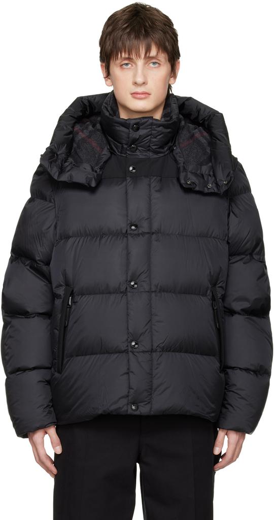 Black Puffer Down Jacket商品第1张图片规格展示